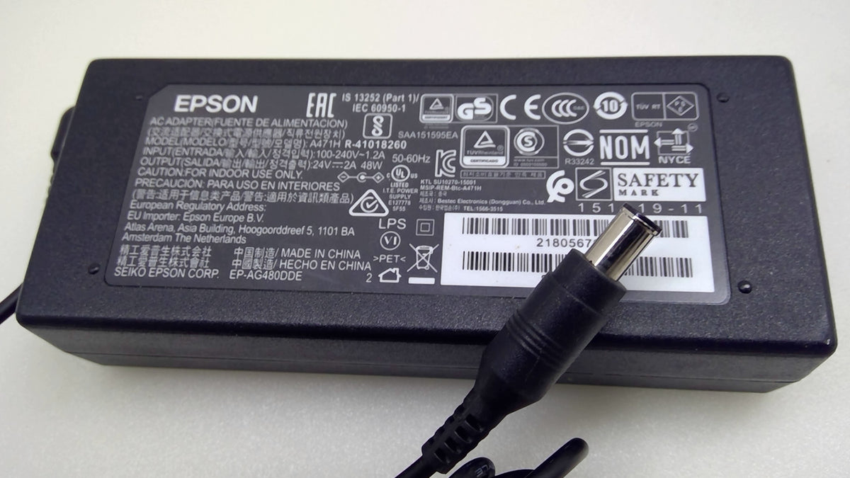 Genuine Epson A471H Scanner AC Adapter 24V 2A 48W Power Supply 218056700