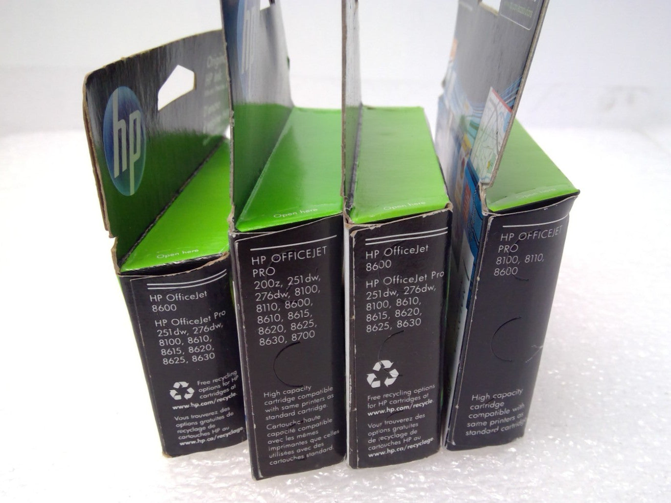 4 Pk HP 951XL High-yield Ink Cartridges 1 Yellow, 2 Cyan, 1 Magenta for 8600
