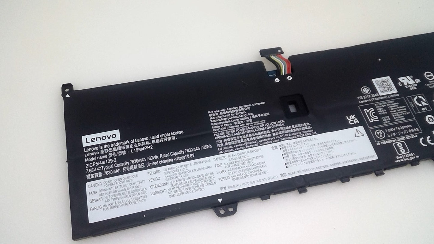 Genuine Laptop Battery L19M4PH2 L19C4PH2 7.68V 60Wh For Lenovo YOGA 9-14ITL5