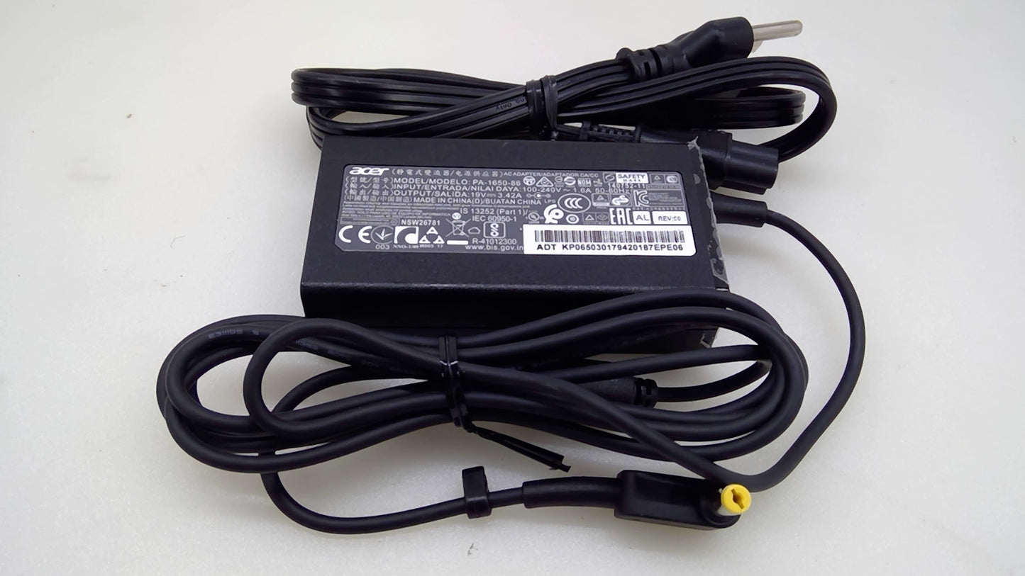 Genuine Acer PA-1650-86 65W 19V 3.42A 5.5x1.7mm Aspire TravelMate AC