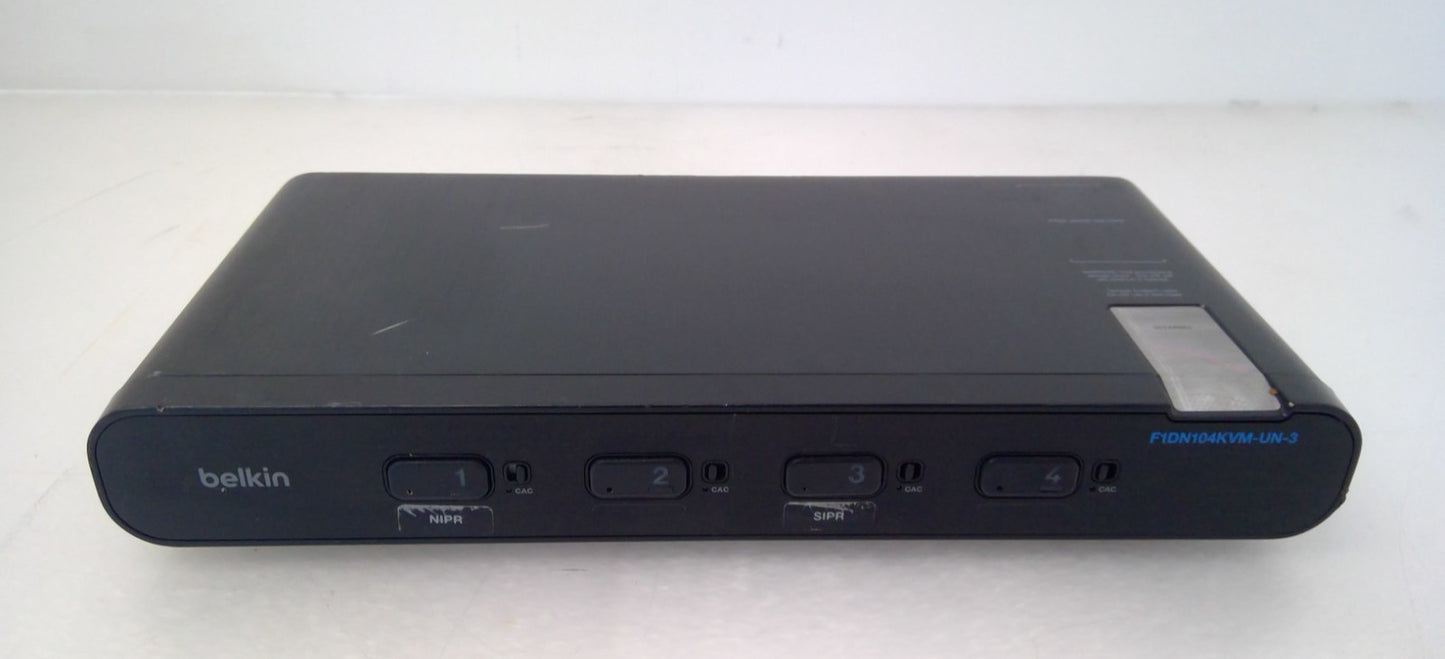Belkin Advanced Secure F1DN104KVM-UN-3 4-Port DP/HDMI Dual Audio KVM Switch