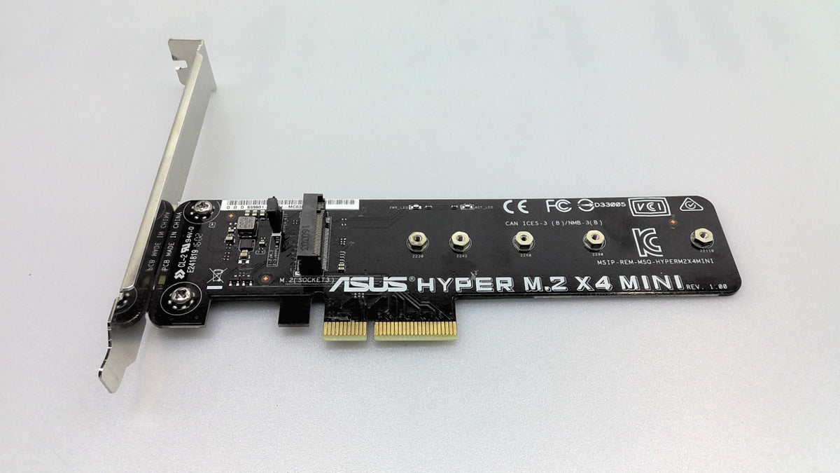 ASUS Hyper M.2 X4 MINI Card REV.1.00 PCI-Express Adapter Full Height