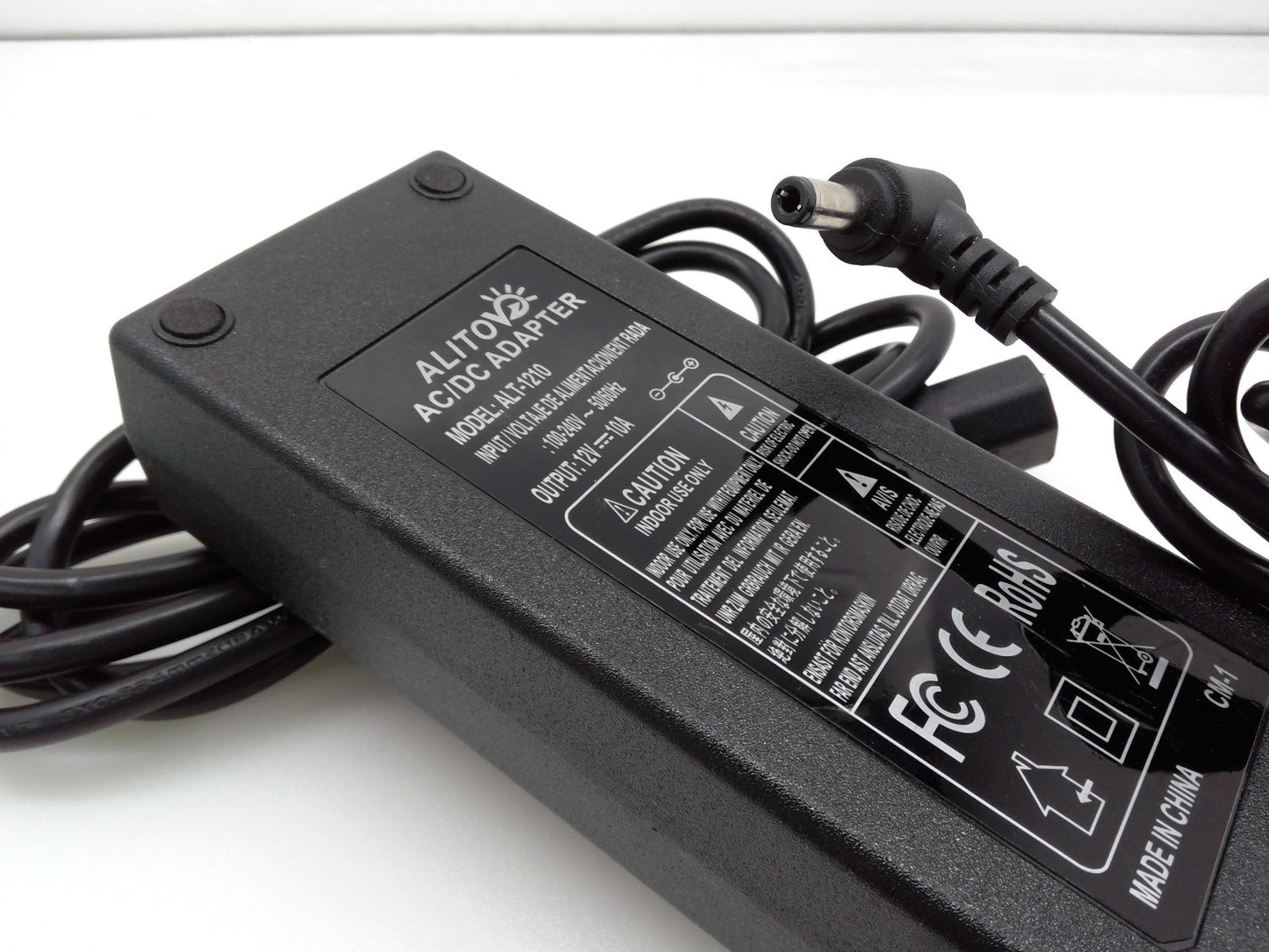 ALITOVE 12V Power Supply 10A 120W AC Adapter 100240V 5060HZ ALT-1210 5.5 X 2.1mm