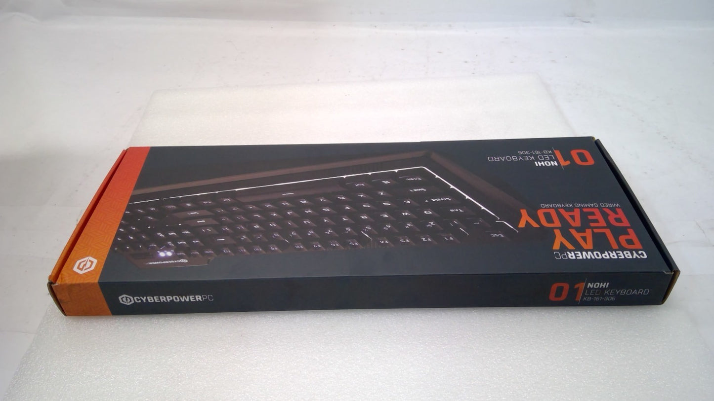 CyberPowerPC PLAY READY 01 Gaming NOHI LED Wired Keyboard KB-161-306