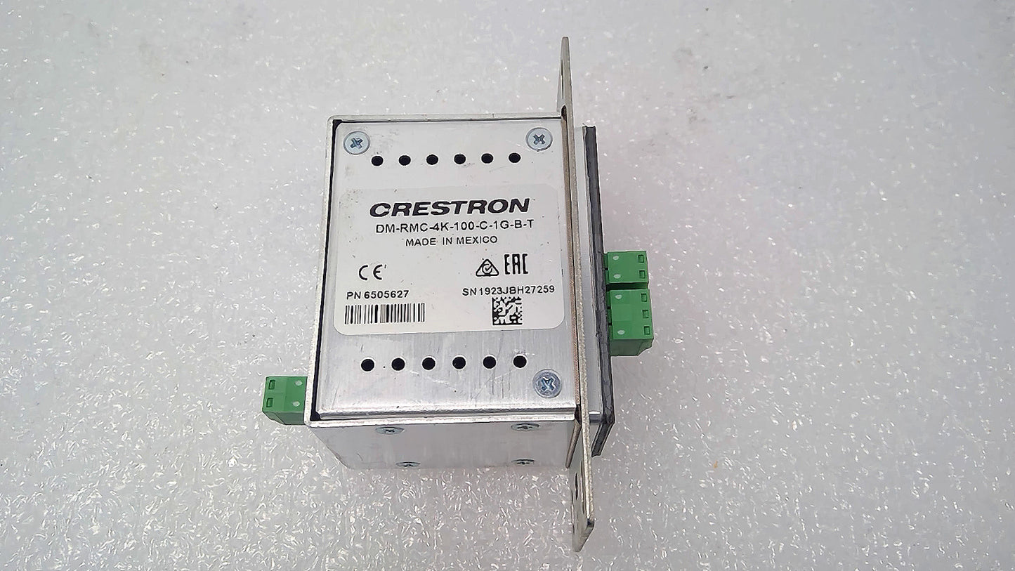 Crestron DM-RMC-4K-100-C-1G-B-T Wall Plate 4K DigitalMedia 8G+ Receiver u731