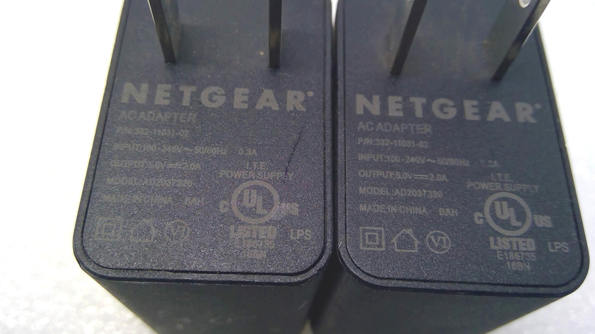 X2 Netgear AD2037320 332-11031-02 AC USB Adapter fr Arlo Ultra Pro 3 Camera