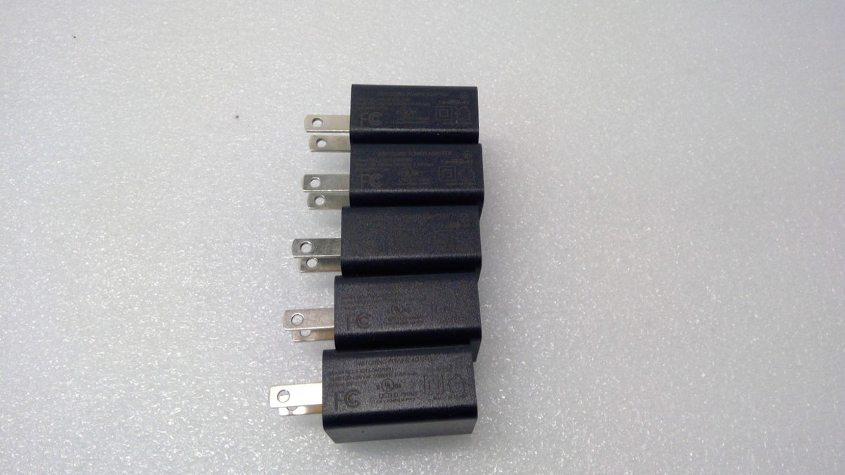 Lot of 5 USB Wall Charger 5V 2A 10W Power Adapter Block NO-FX2U-050200U USB-A