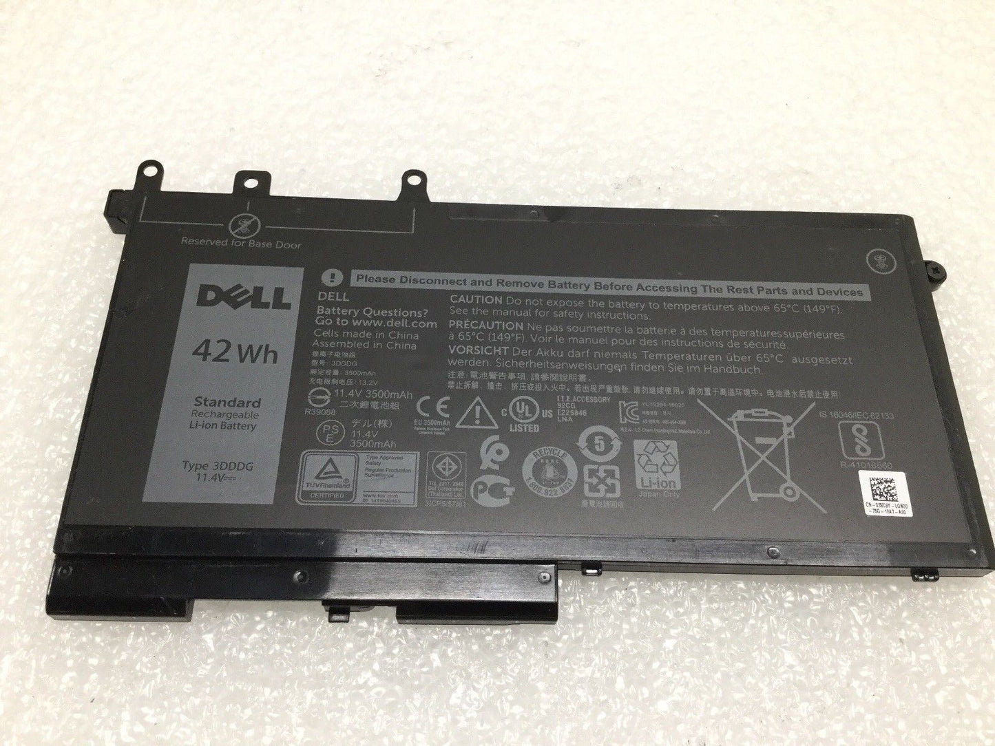 Original 3DDDG 42Wh Battery for Dell Latitude E5480 E5580 E5280 Laptop p/n 3VC9Y