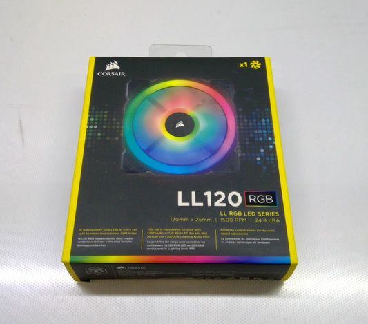 Corsair LL120 RGB 120mm Dual Light Loop RGB LED PWM Fan CO-9050071-WW Open Box