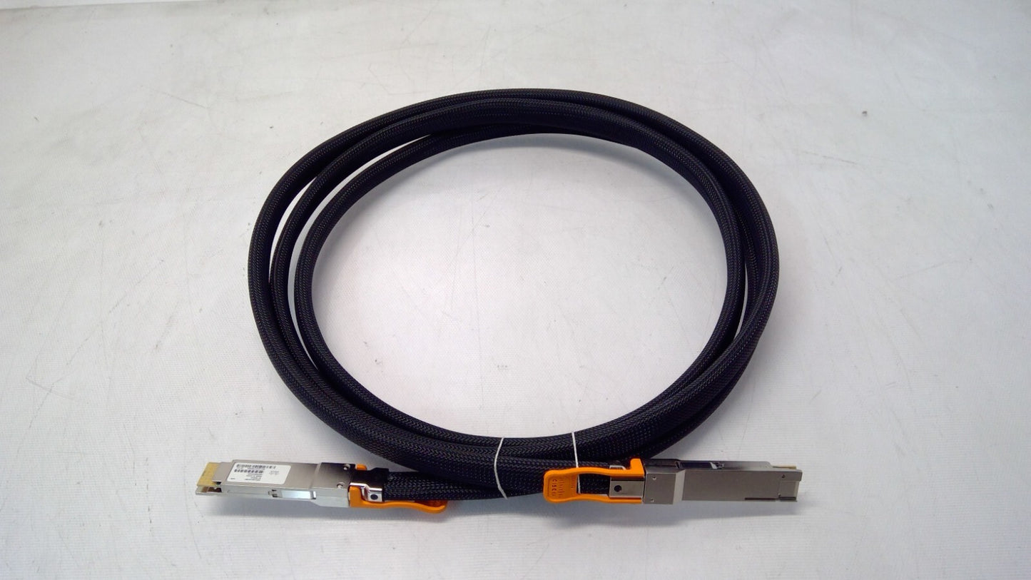 Genuine Cisco QDD-400-CU3M 37-1844-01 400G to 400G 3M DAC Passive Cable