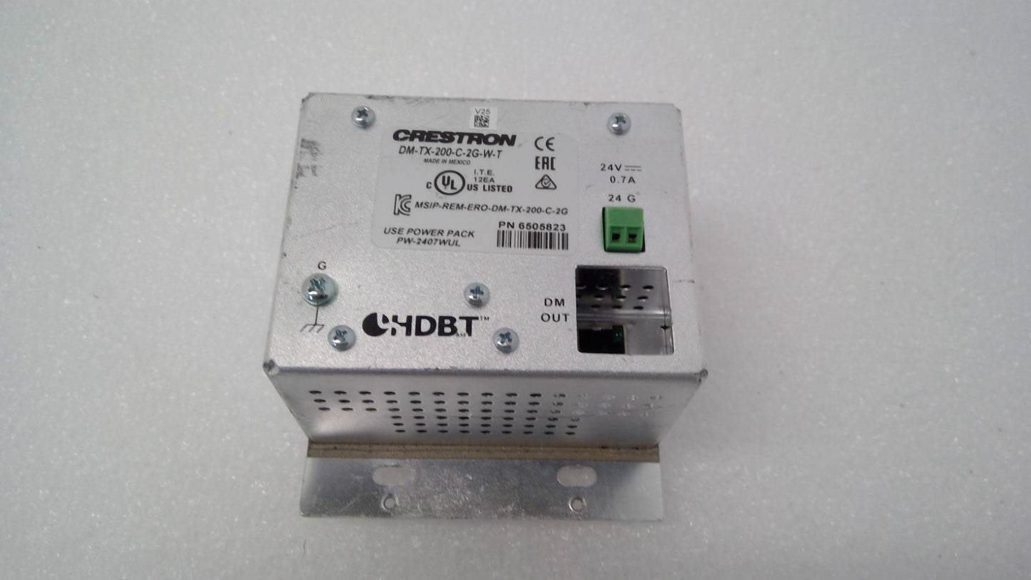Crestron DM-TX-200-C-2G-W-T Audio/Video Transmitter HDMI VGA USB Jack DM OUT