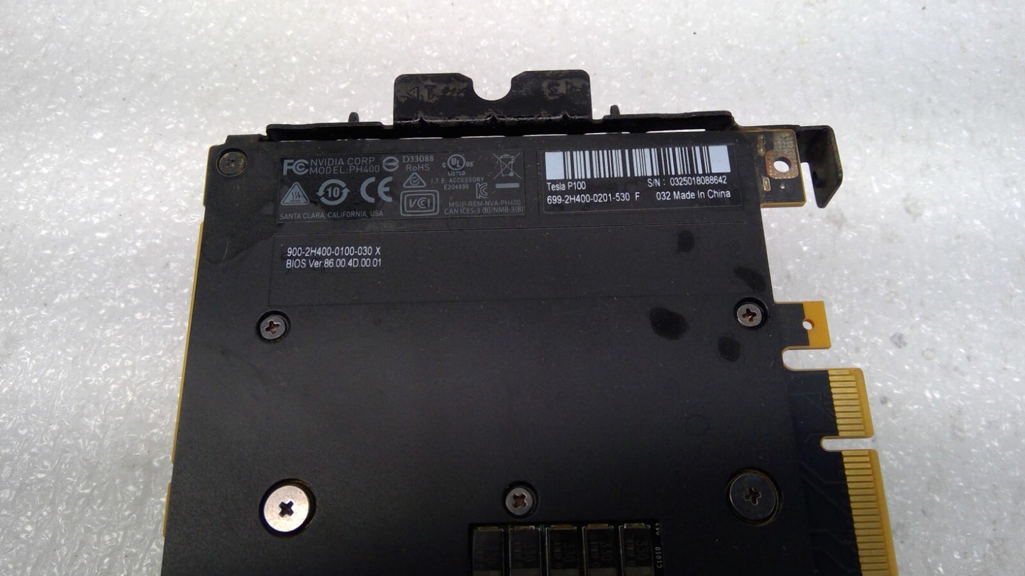 Nvidia Tesla P100 16GB Graphics Video Cards GPU Card PH400 699-2H400-0201-530