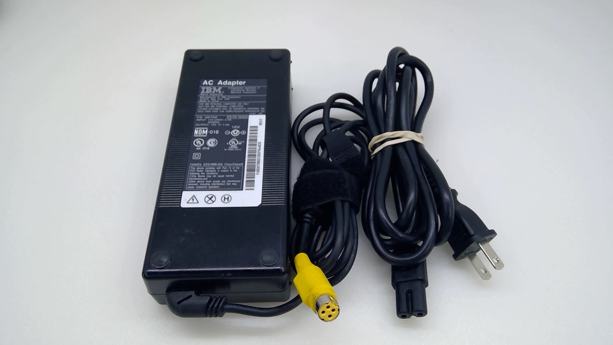 Genuine IBM 02K7085 93P5006 120W 16V 7.5A AC Adapter Yellow 4-Pin Power Supply