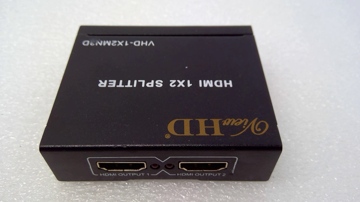 ViewHD 2 Port 1x2 Powered HDMI 1 In 2 Out Mini Splitter For 1080P 3D VHD-1X2MN3D