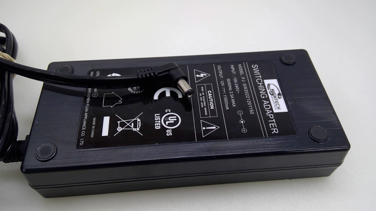 HighTech Connection FJ-SW20221201150 12V 11.5A 138W Switching AC/DC Adapter