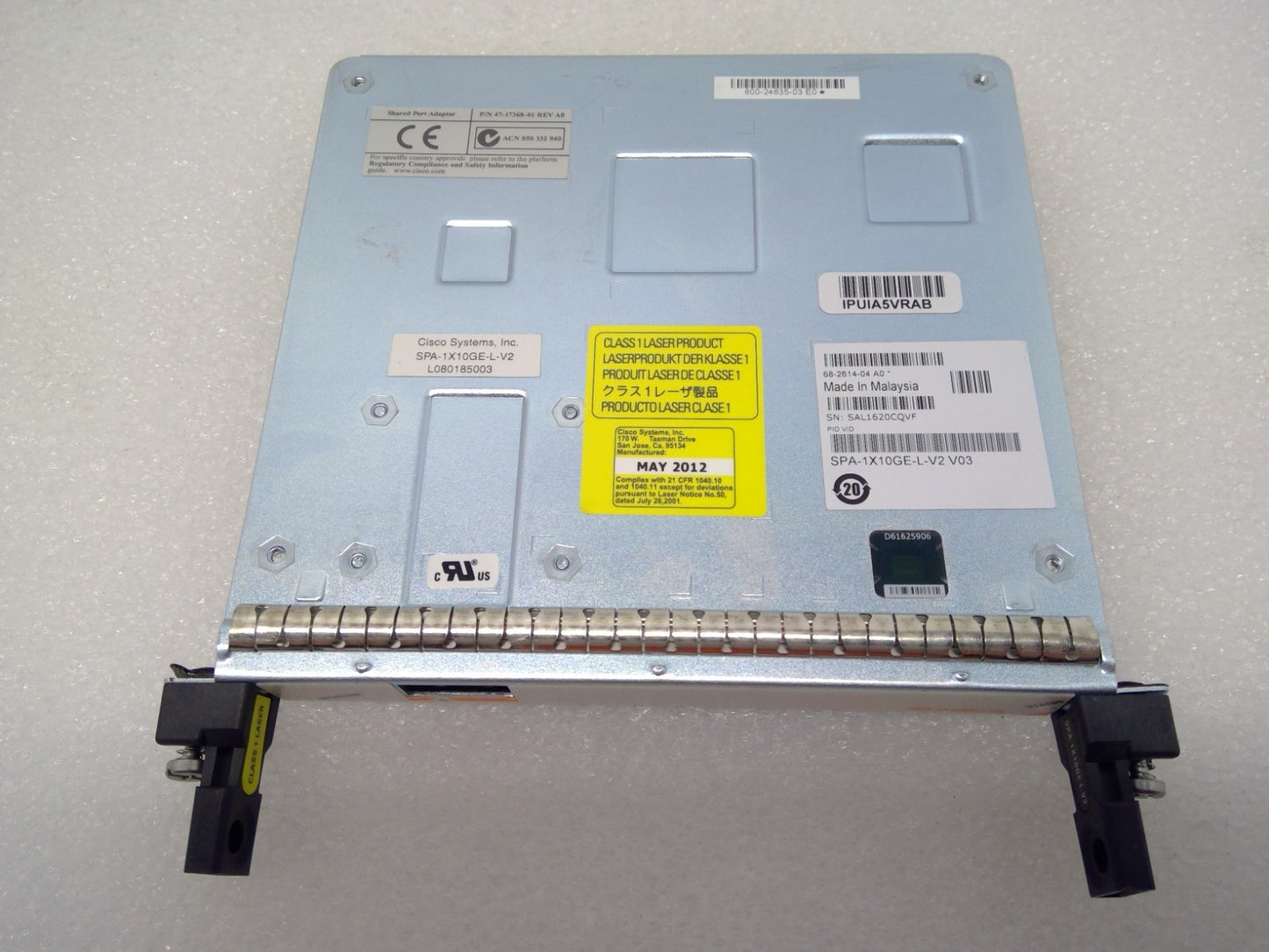 Cisco SPA-1X10GE-L-V2 1-Port 10 Gigabit Ethernet Shared Port Adapter