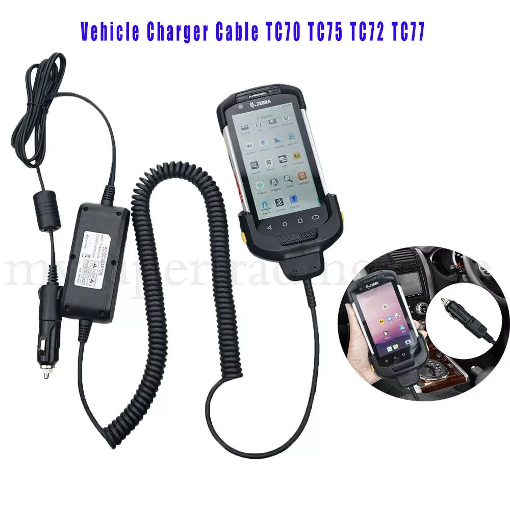 Symbol Vehicle Car Charger Cable for Symbol Motorola TC70 TC75  CHG-TC7X-CLA1
