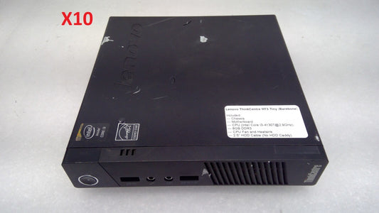 Lot of 10 Lenovo ThinkCentre M73 Tiny Intel i3-4130T@2.9GHz 8G DDR3 (Barebone)