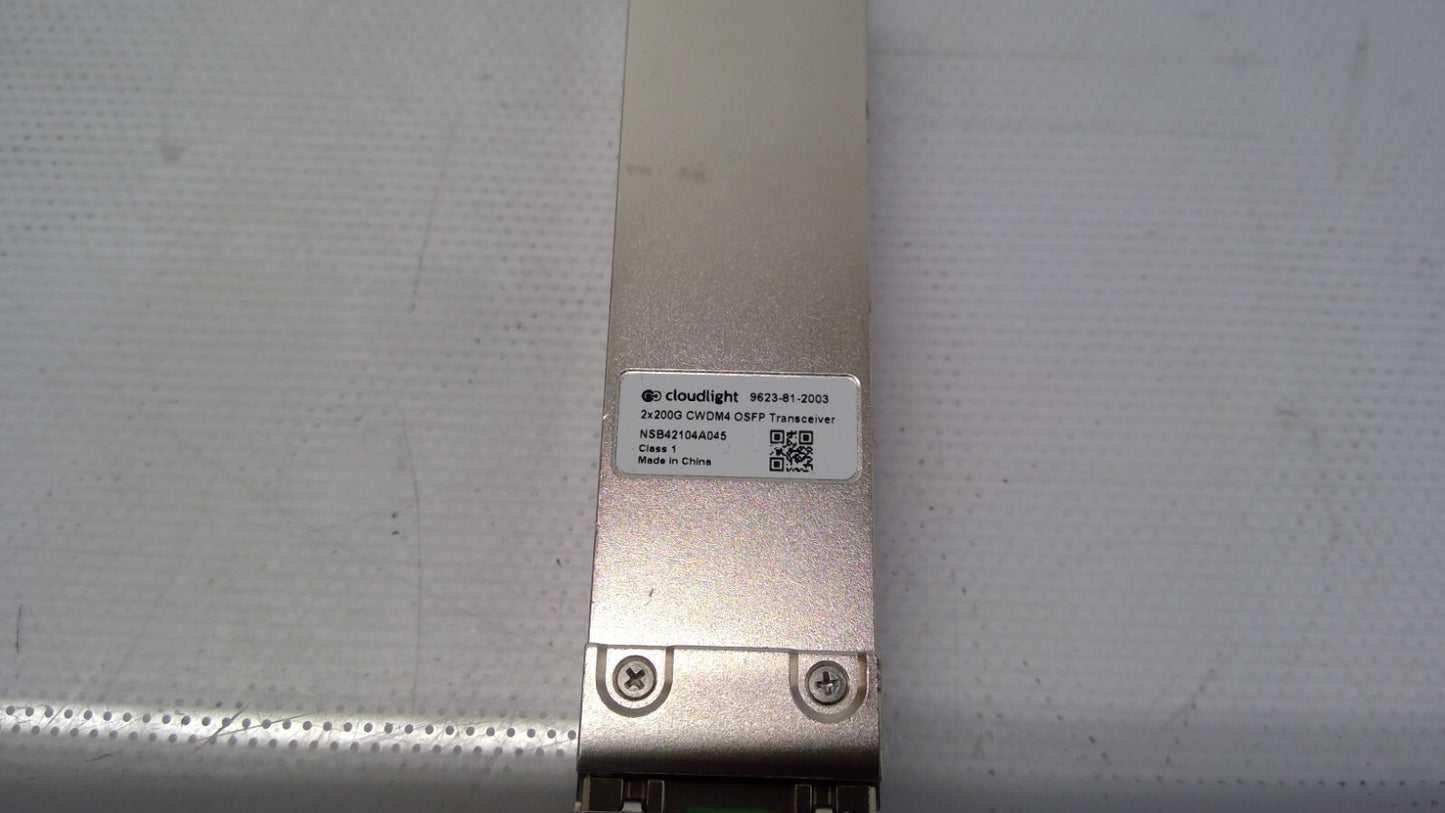 Cloudlight 2x200G CWDM4 OSFP Transceiver 9623-81-2003 400G NSB42104A045