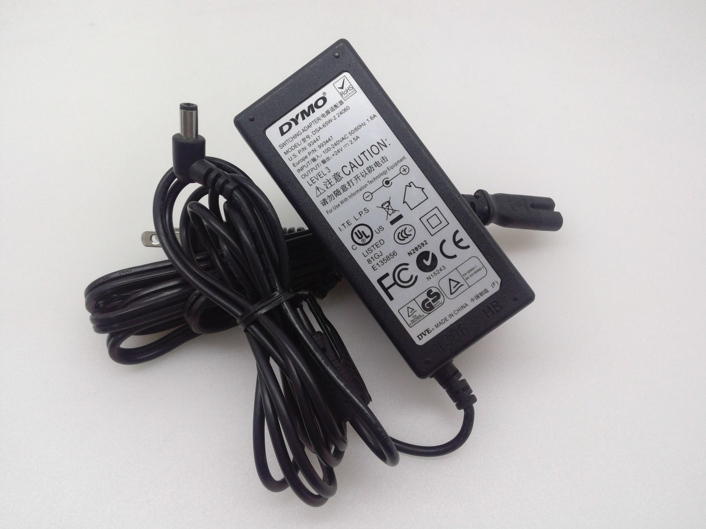 Genuine DYMO Switching 24V 2.5A Power Supply & Adapter DSA-65W-2 24060