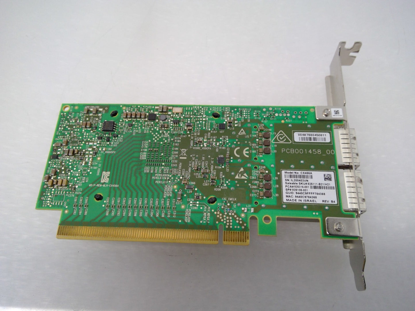 HPE 828108-001 InfiniBand EDR/Ethernet ConnectX-4 100Gb 2P QSFP28 NIC 825111-B21