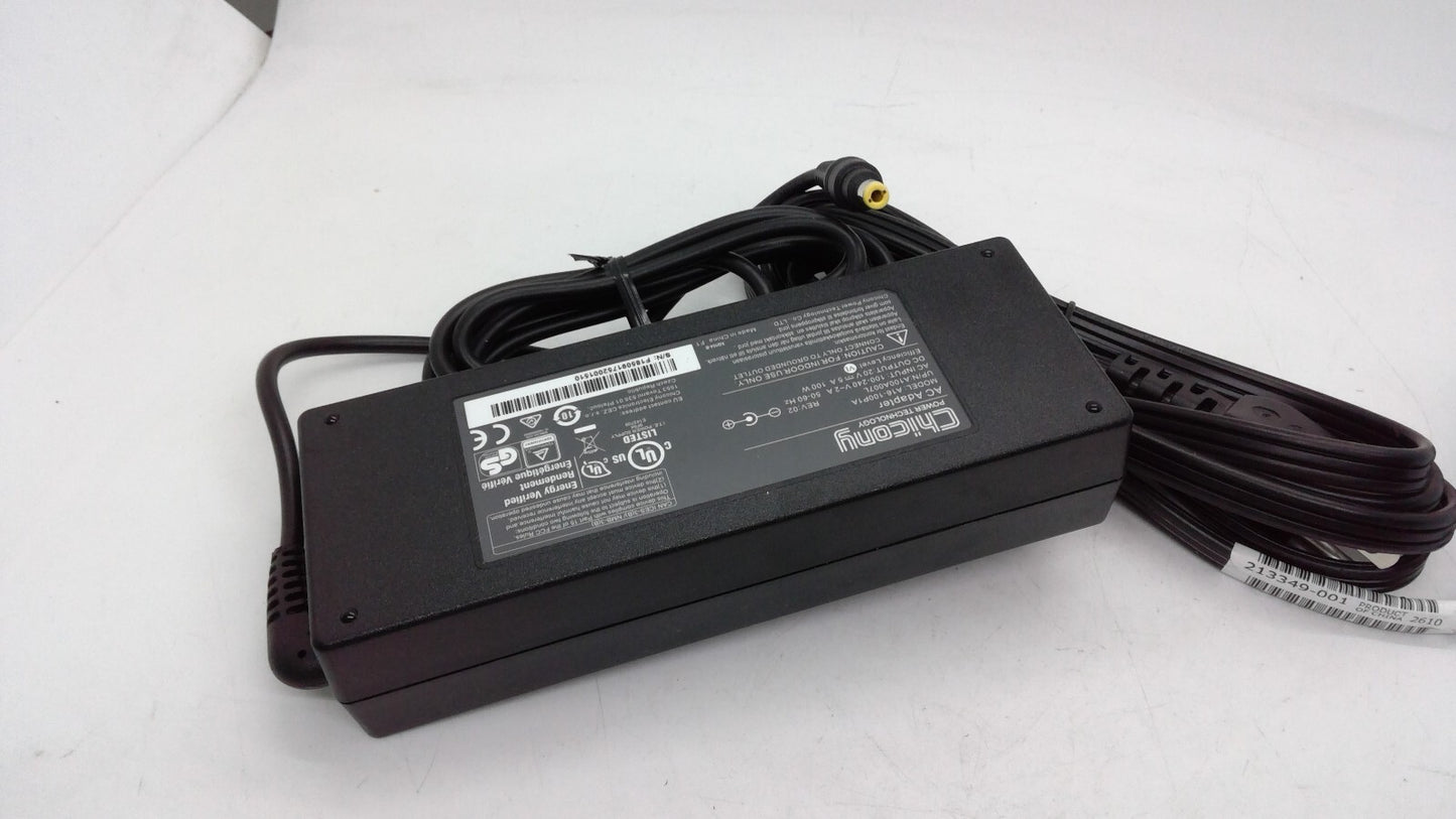 Genuine Chicony A16-100P1A  Laptop Power supply AC Adapter 20V 5A Yellow Tip 5.5