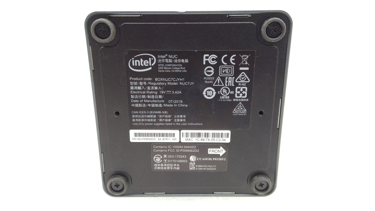 Lot of 10 Intel NUC NUC7JY  Celeron J4005 16GB RAM 160GB SSD UHD 600 No OS w/AC
