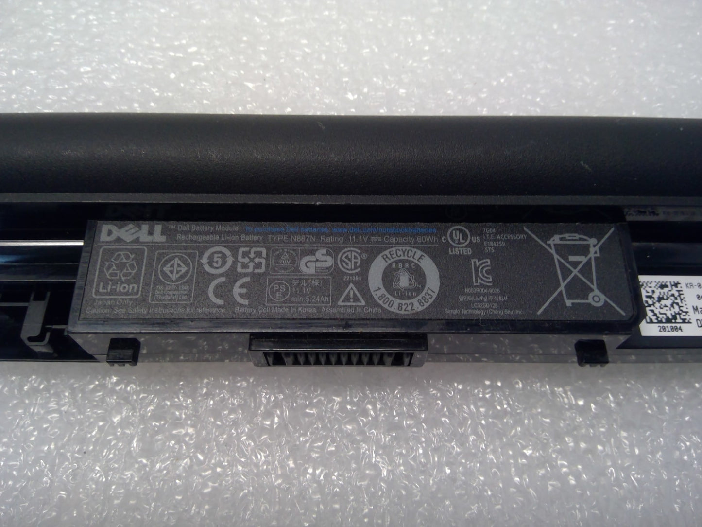 Original Battery Dell Vostro 1220 130N N887N F116N P649N K031N H048N J037N 60WH