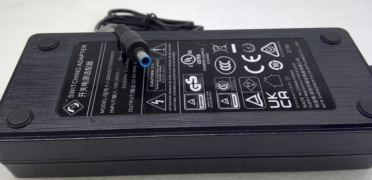 Fujia FJ-SW202720006000 120W AC Adapter 20V 6A Blue Tip w/ Power Cord