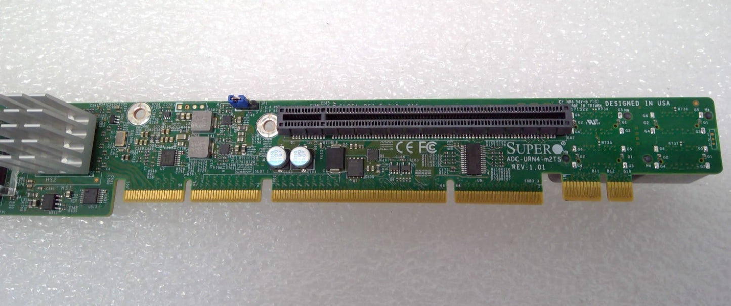 Supermicro AOC-URN4-m2TS 1U Ultra Riser 2x 25GbE SFP28 1x PCI-E 3.0 x16 4x NVMe