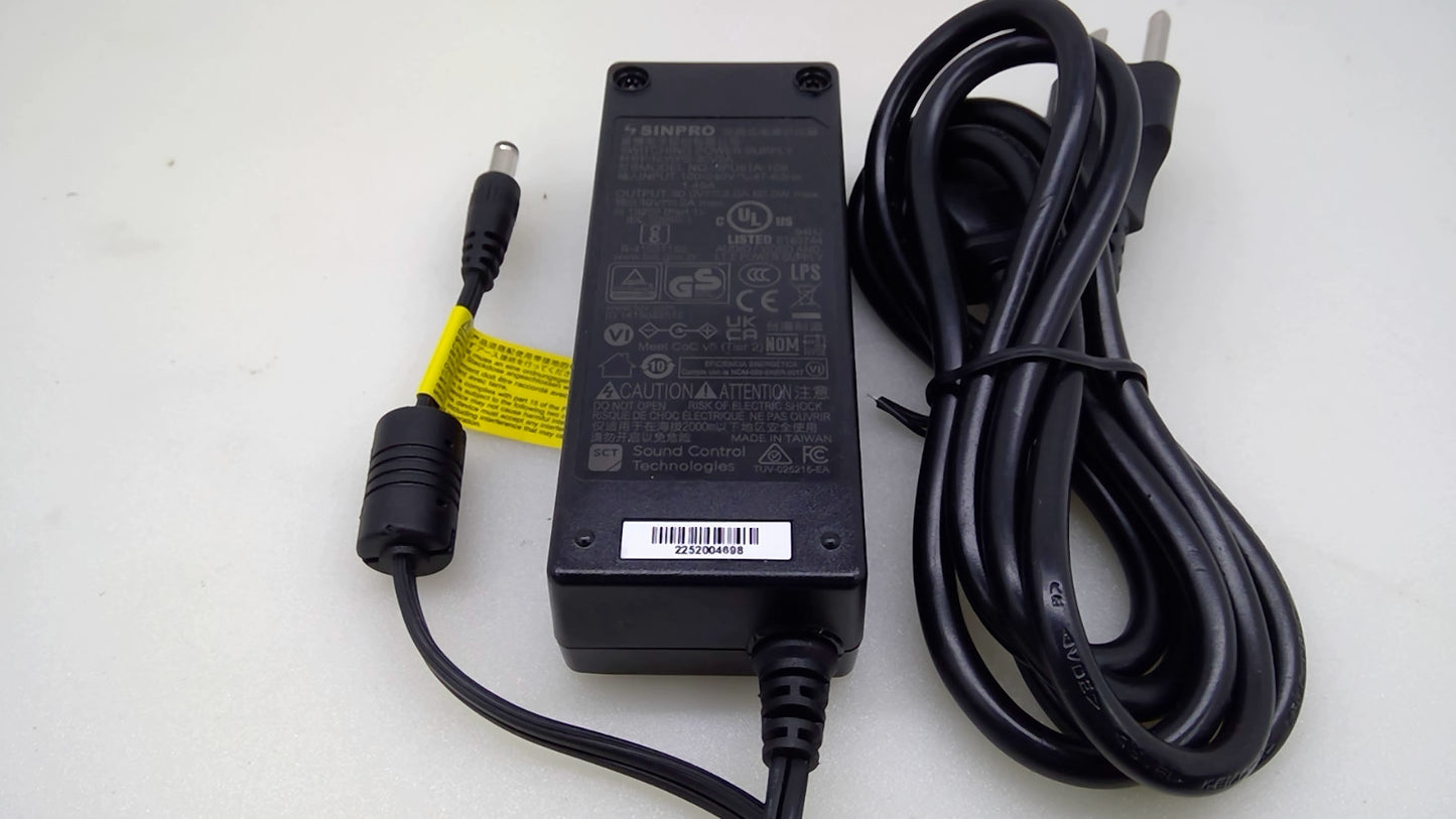 Sound Control Technologies WPS-30V2A Sinpro SPU61A-109 30V 2A 60W OEM Adapter