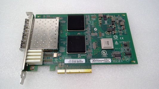 QLOGIC QLE2564 PX4810402-06 PCIe HBA FIBRE CHANNEL ADAPTER w Transceivers 4-PORT