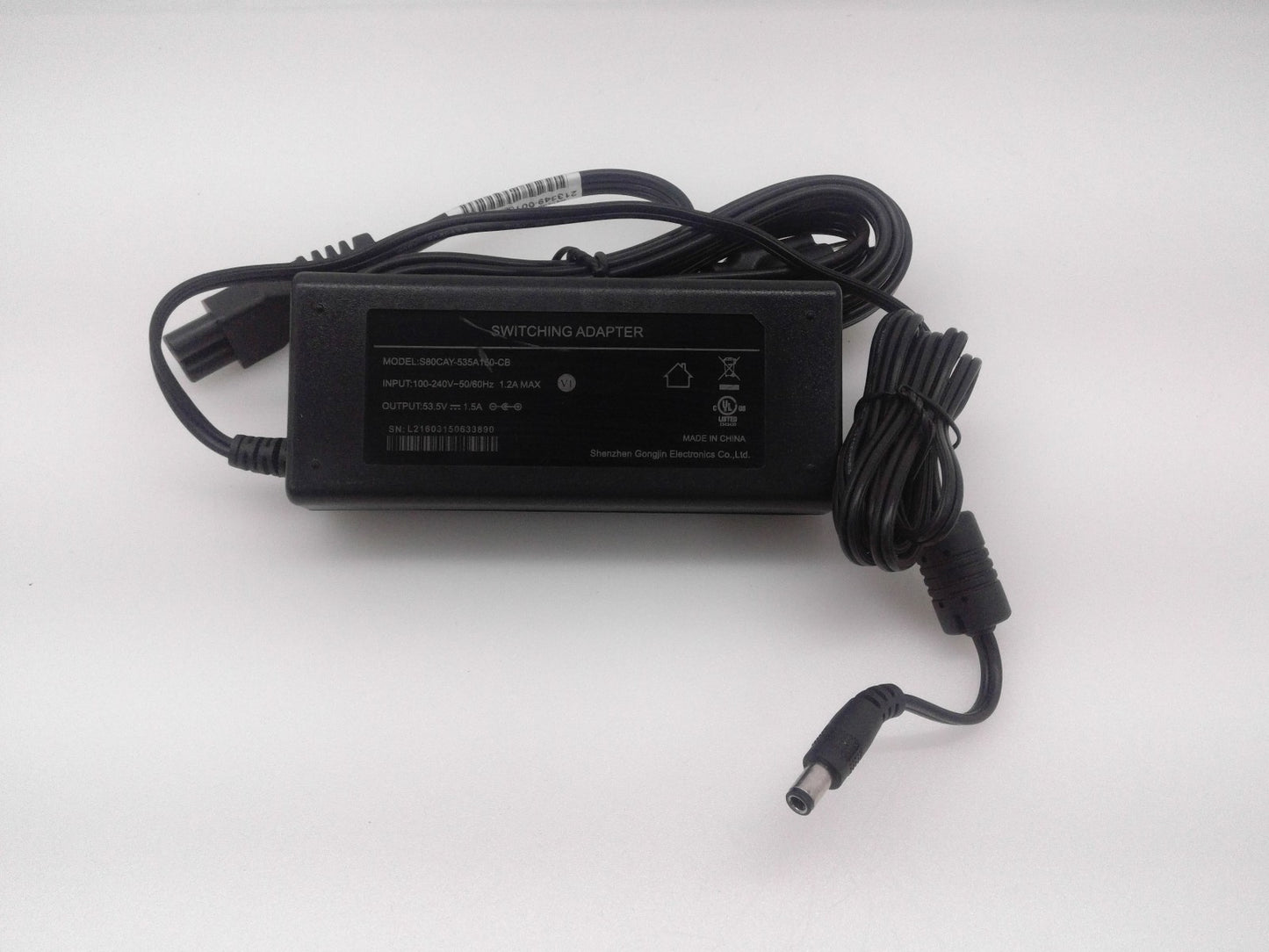 SWITCHING ADAPTER S80CAY-535A150-CB 53V 1.5A Power Supply Adapter Charger