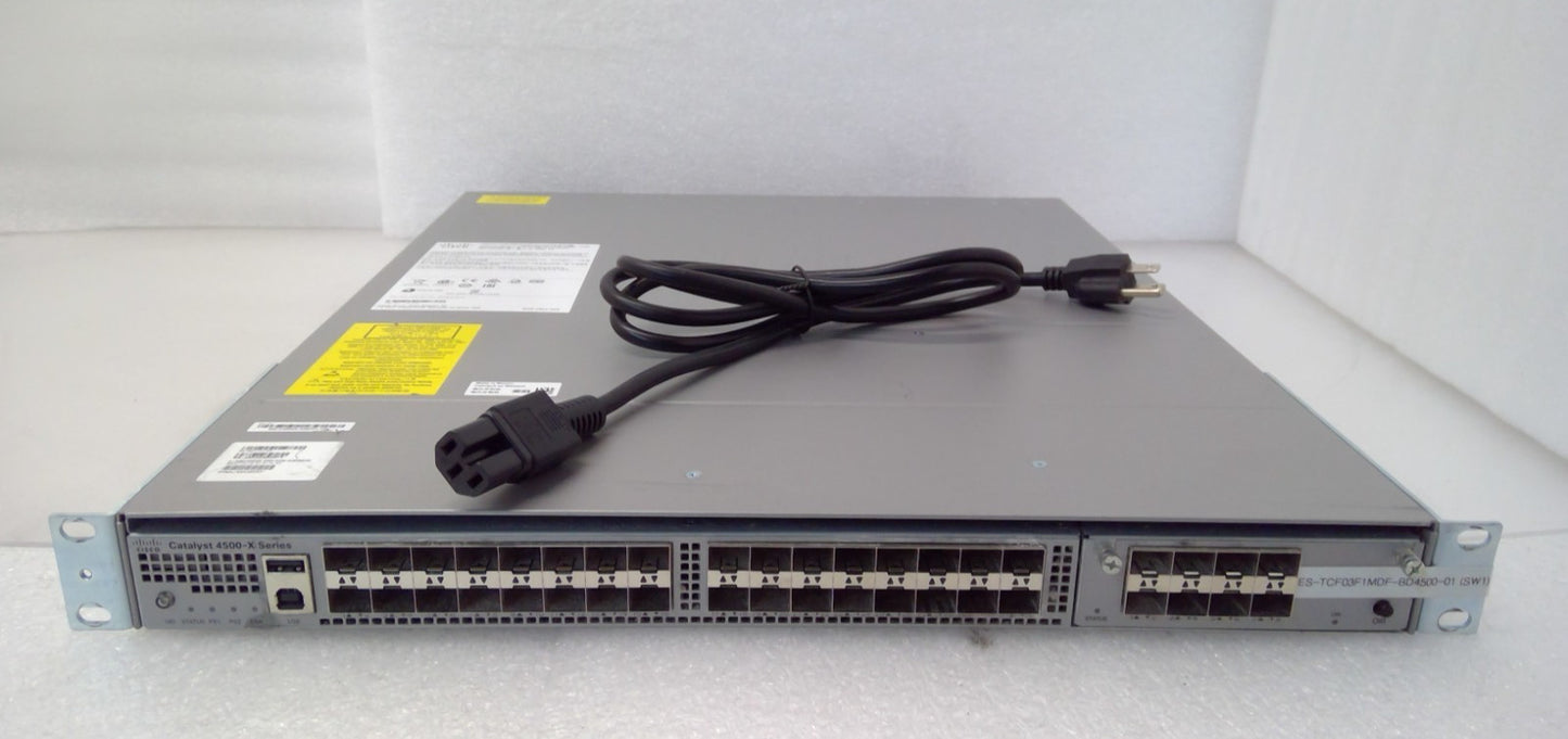Cisco Catalyst WS-C4500X-32SFP+ 4500-X 40x 10GbE SFP+ Port Ethernet Switch