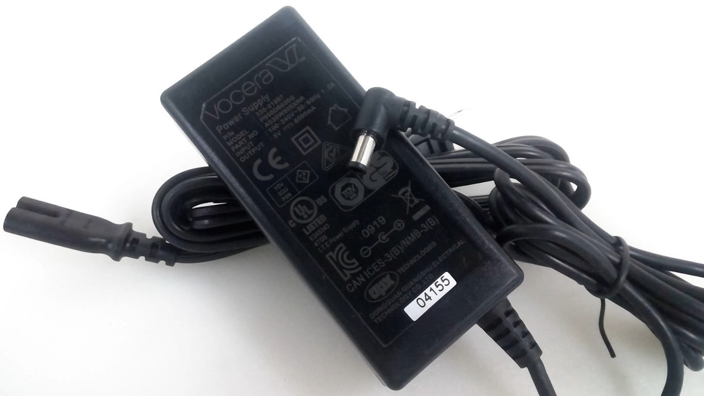 Original Vocera 30W Power Supply Adapter 7130-004 P050D6000G 5V 6A Charger Cord
