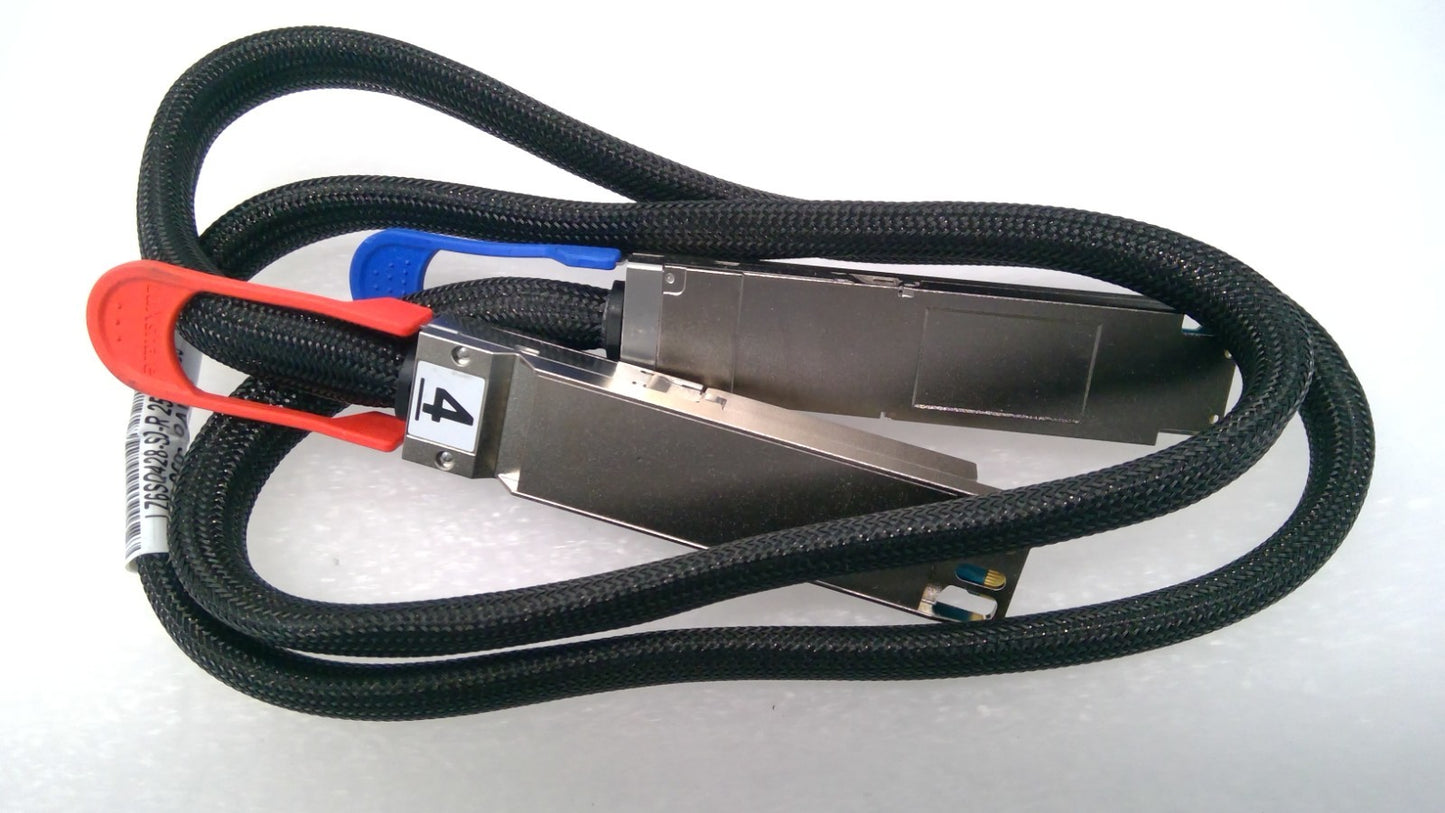 Luxshare 800G OSFP to OSFP DAC Cable 1.26M 30AWG Black Braided LZ6SQ428-SD-R