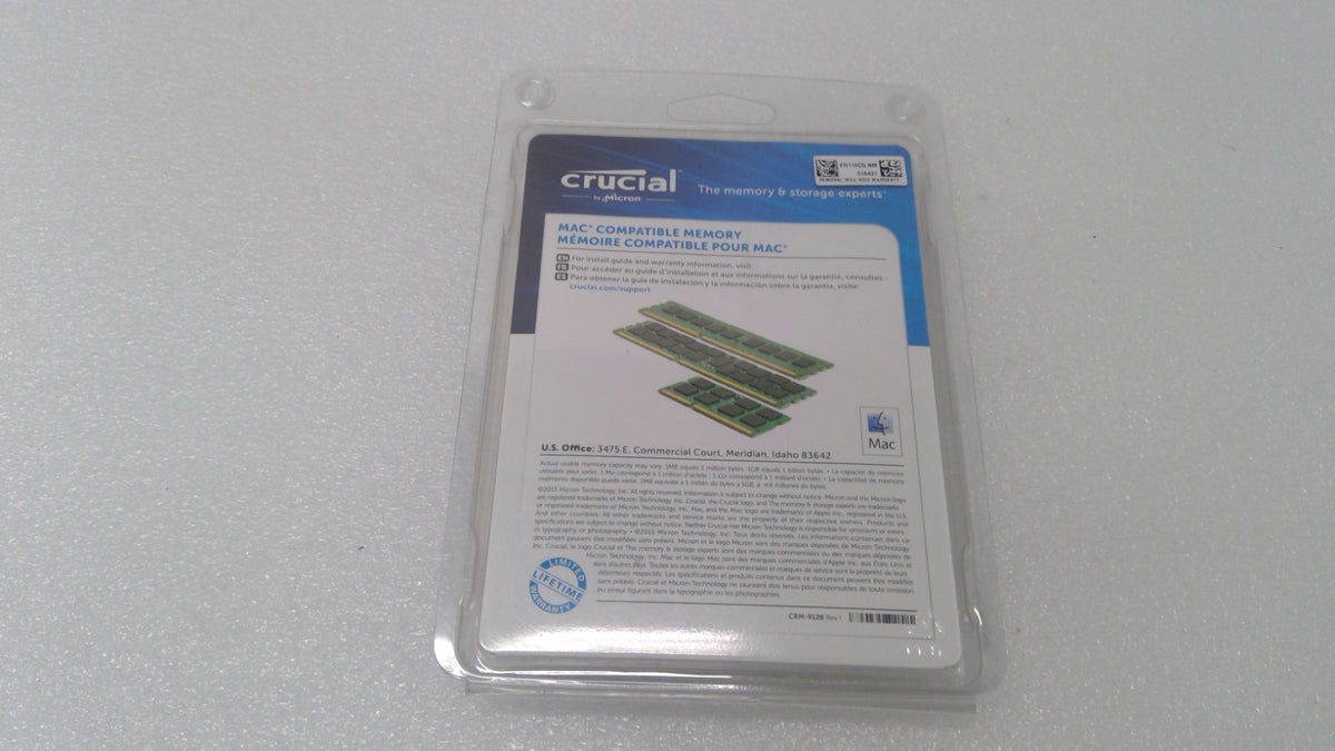 New Crucial 16GB Kit 2x8GB DDR3 1866MHz EUDIMM ECC RAM Mac Pro CRM-9128 REV I