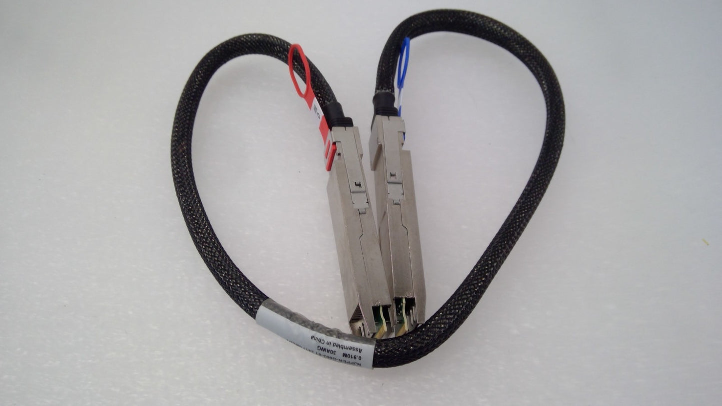 Amphenol 400G QSFP-DD DAC Cable 0.91m 30AWG 1133364-01 NJPPER-G603-01