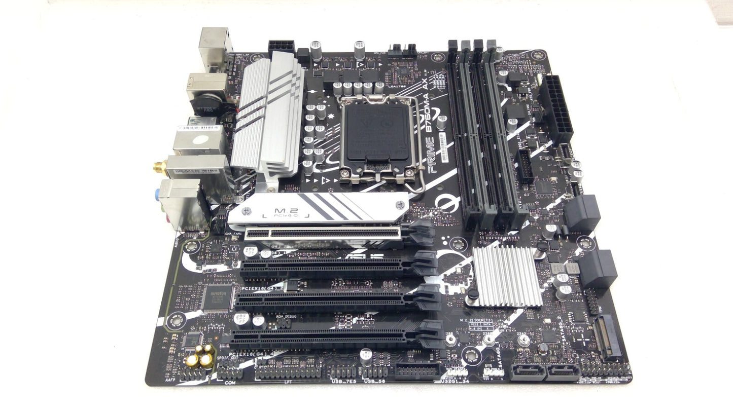 ASUS PRIME B760M-A AX micro ATX Motherboard Intel Socket LGA1700 DDR5 HDMI WIFI