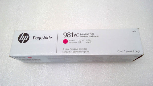 New HP Ink Cartridge Genuine OEM 981YC L0R18YC Magenta Extra High Yield