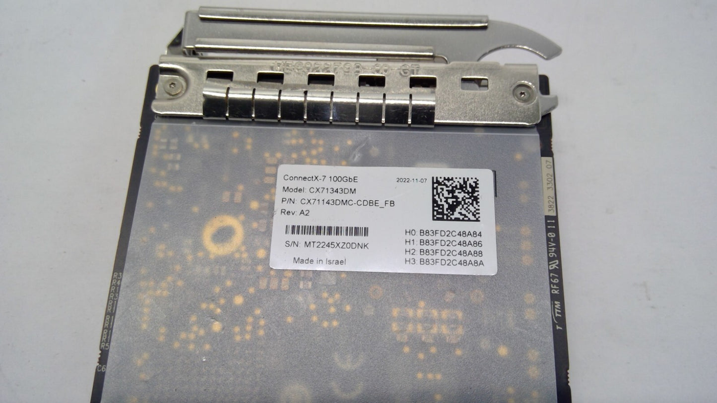 Nvidia ConnectX-7 100GBe Network Adapter SFP+ CX71343DM CX71143DMC-CDBE_FB