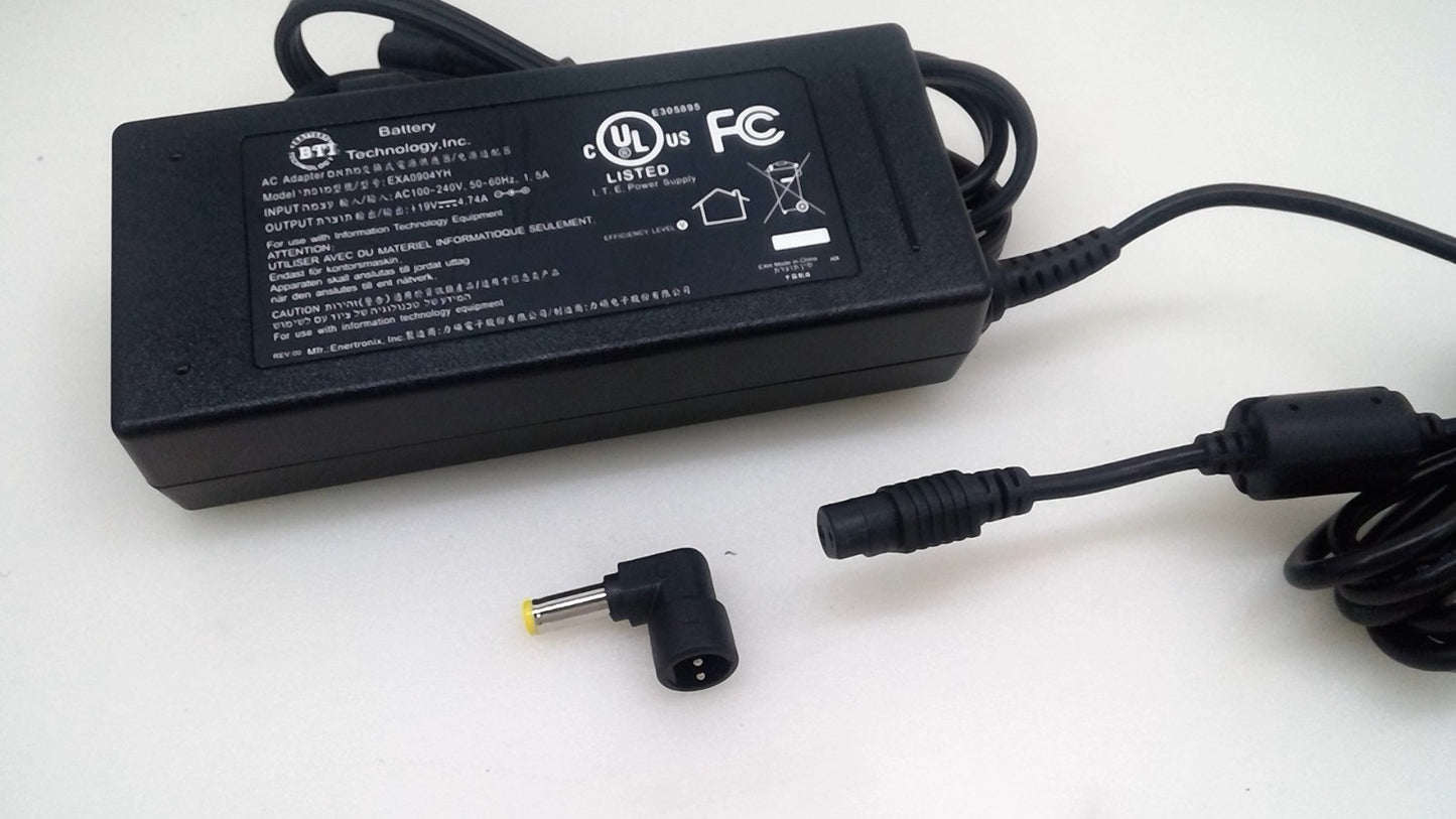 19V 4.74A 90W Power Supply Charger for Toshiba ASUS Laptop EXA0904YH 5.5mm*2.5mm