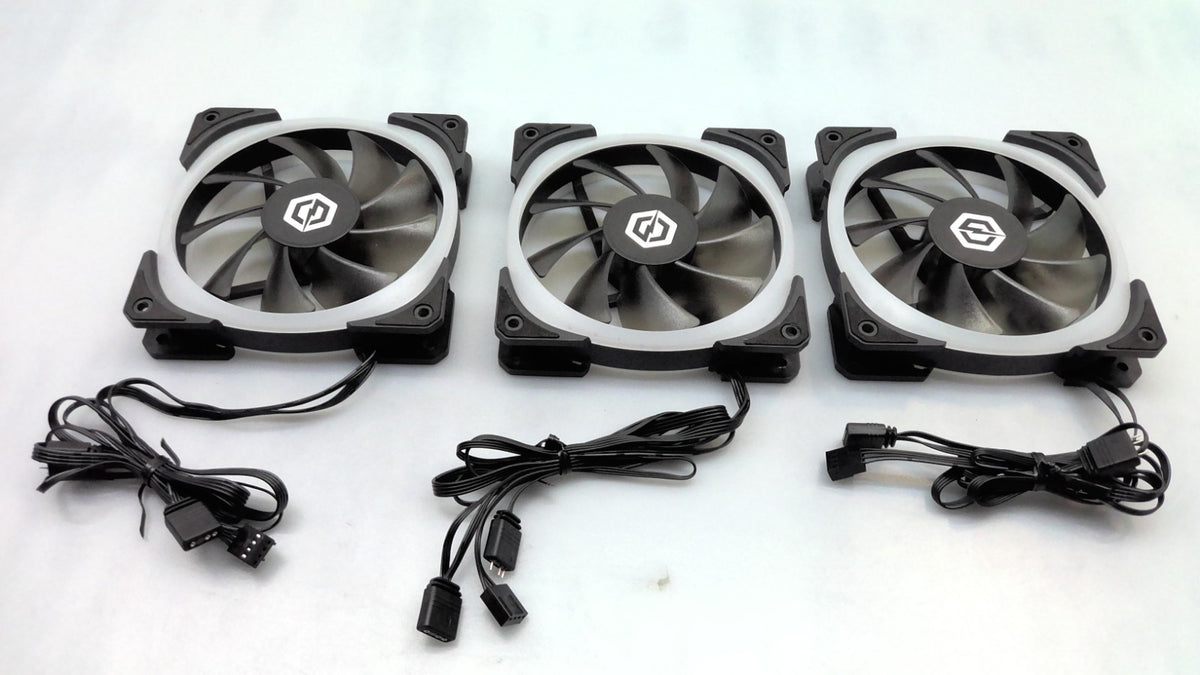 Lot of 3 CyberPower PC Case Cooling Fan 120mm DF12025112RFMN  12VDC 0.2A