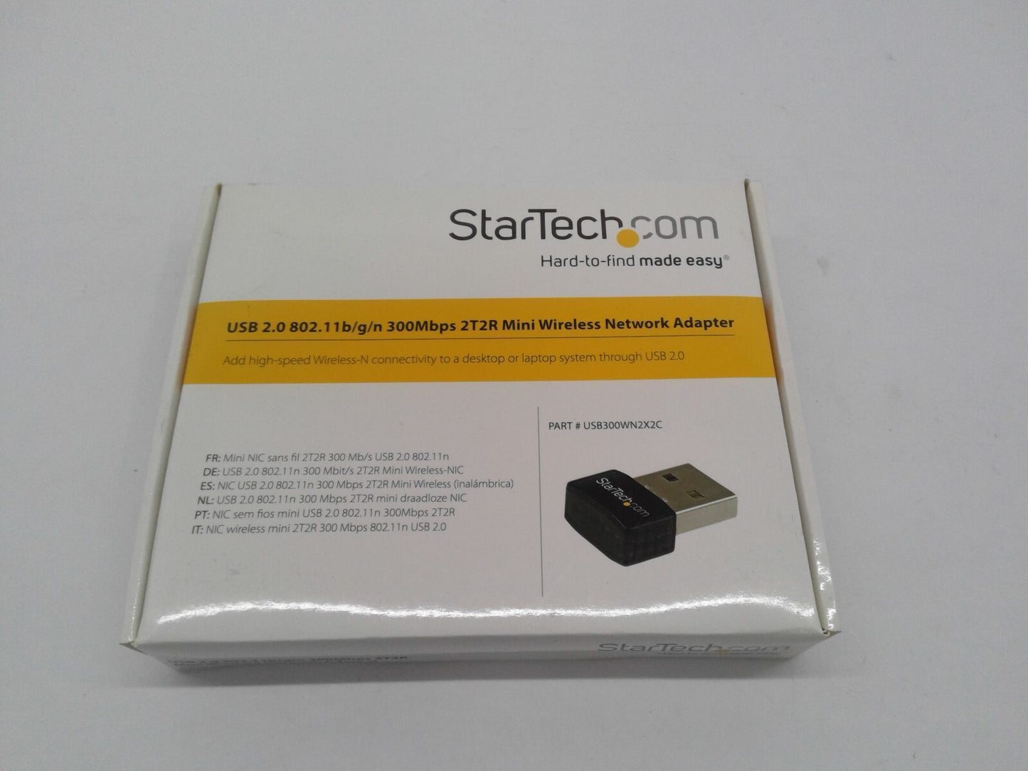 Startech USB300WN2X2C USB 2.0 300 Mbps Mini Wireless-N Network Adapter