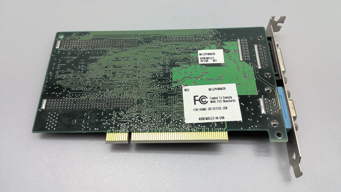 Matrox 708-04 REV:A  MIL2P/4BN/20 MIL2P/4N PCI Graphics Card