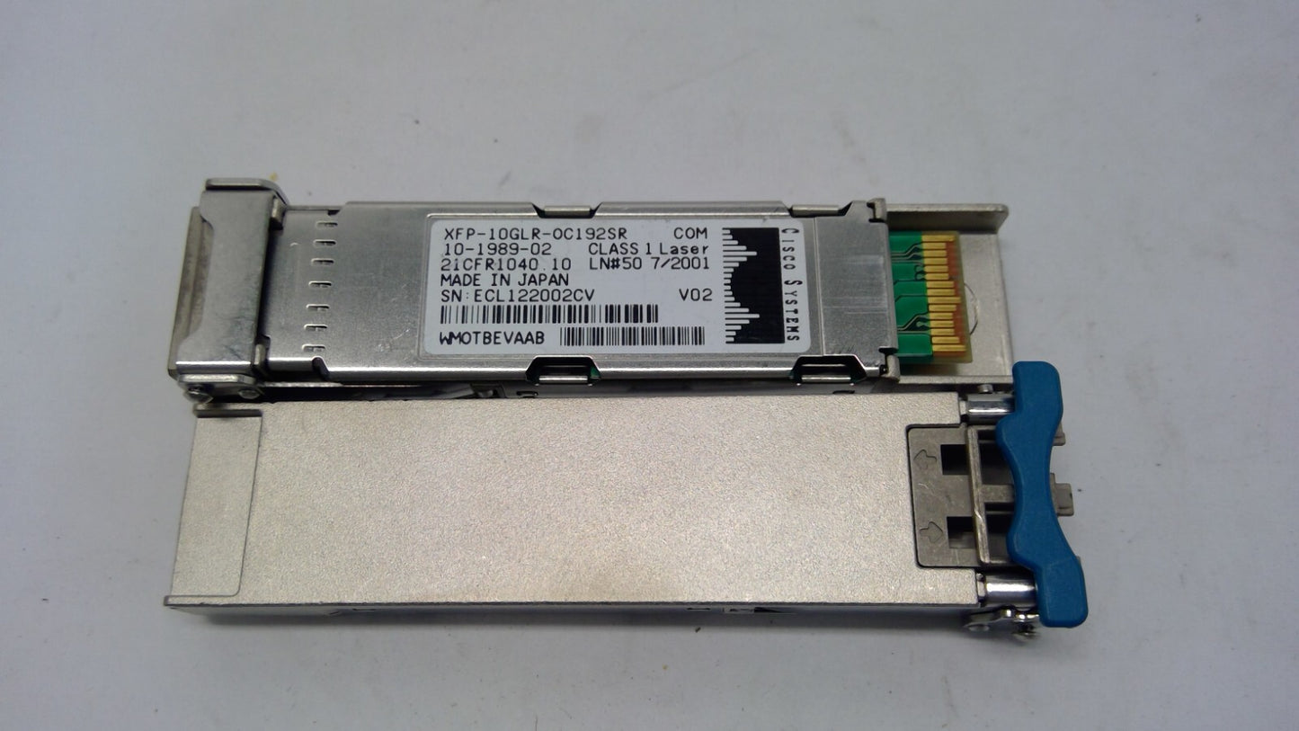 LOT OF 10 Genuine Cisco XFP-10GLR-OC192SR 21CFR 1040.10 10G Transceiver Module