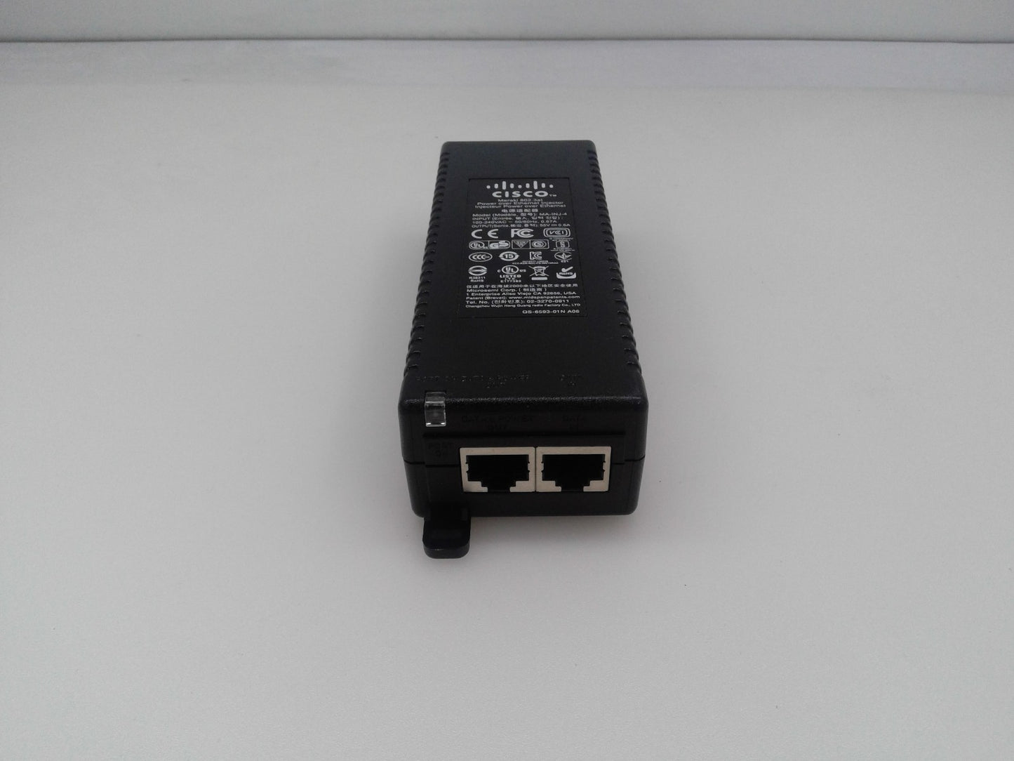 Original Cisco Meraki MA-INJ-4 Power Injector 802.3at PoE 55V 0.6A