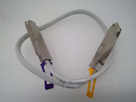 Molex 2111661420 OSFP 112G 800GbE DAC Cable 0.89M 30AWG Yellow/Purple Pull-Tab