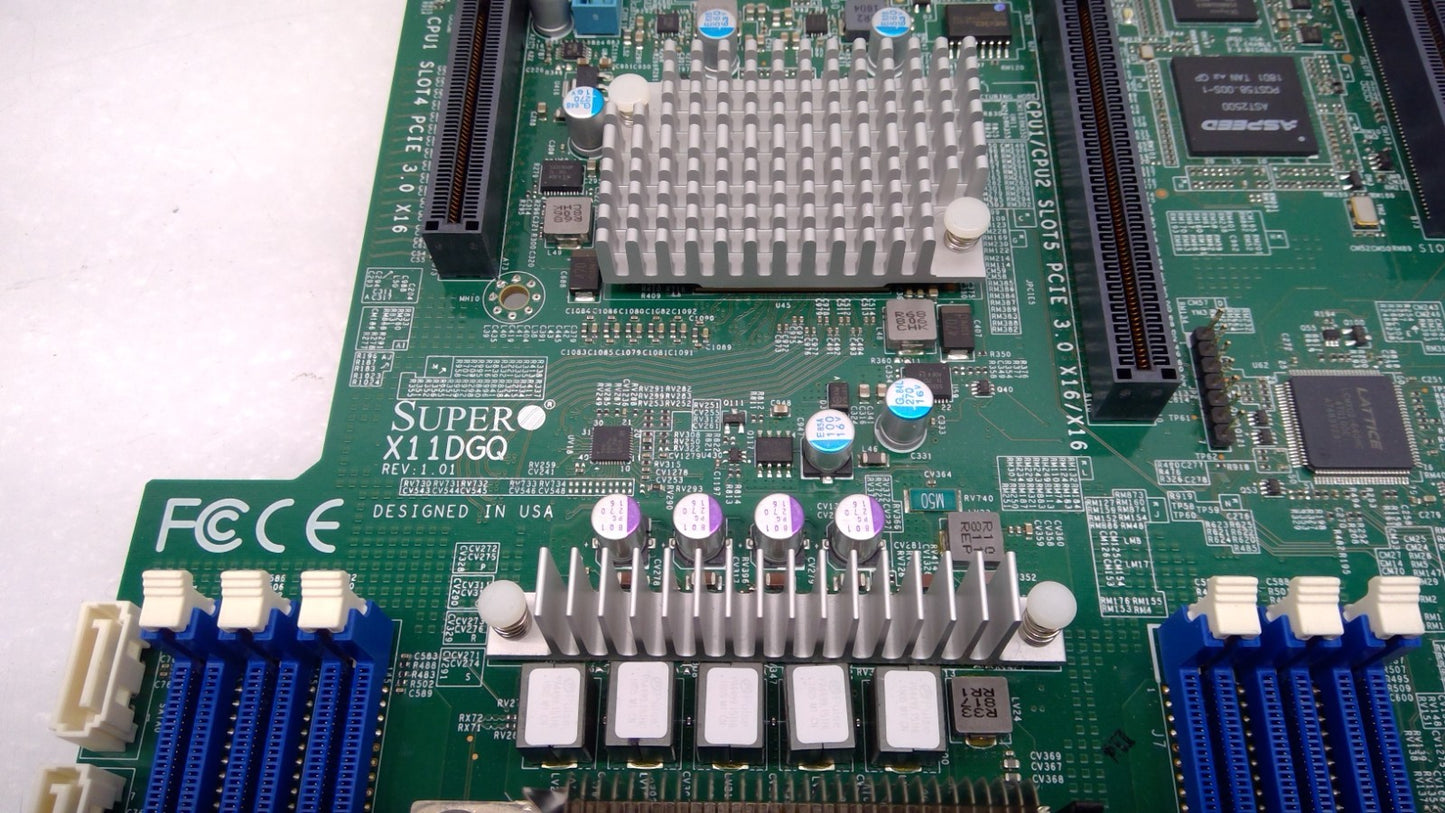 Supermicro X11DGQ Motherboard Come with heat sink
