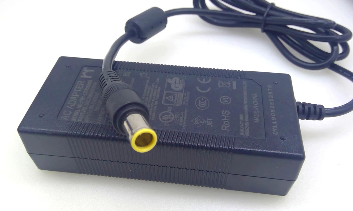 YHY YHY-12005000 12V 5A 60W AC/DC Power Adapter Yellow Tip w/ Center Pin